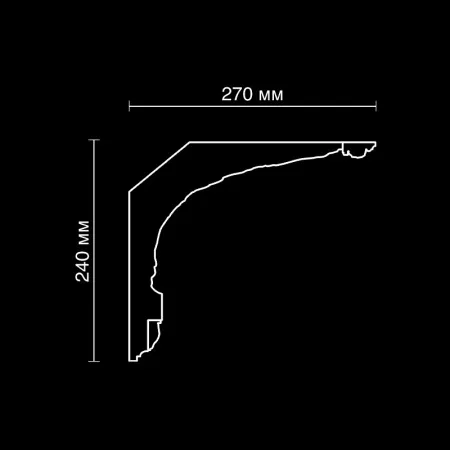 Карниз потолочный гипсовый Artpole SK364N (наборный)