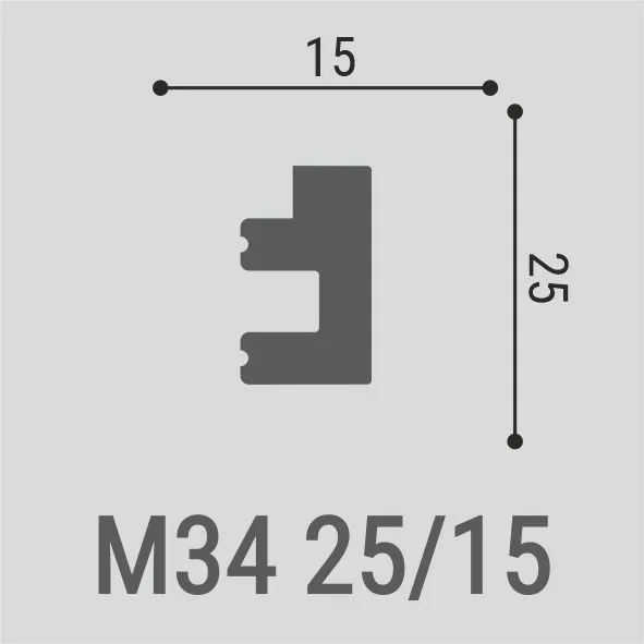 Молдинг Bello Deco М34 25/15