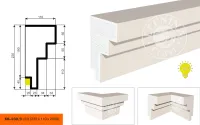 Фасадный карниз LEPNINAPLAST КВ-230/3 LED