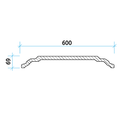 Кессон потолочный Европласт 1.57.001