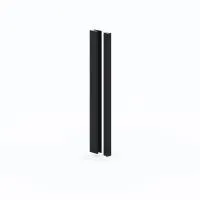 Теневая рейка LACONISTIQ DUAL mini, под панели и керамог. Чёрная