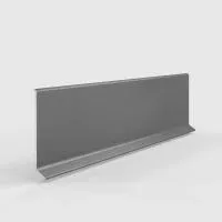 Плинтус алюминиевый LACONISTIQ Adhesive 60мм Серебристый анод. (60*10*2500мм)