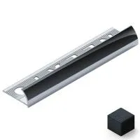 Профиль для плитки внешний 10 мм (черный муар)