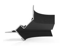 Радиусный элемент D005 на внешний угол R75 мм