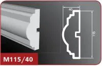 Фасадный молдинг "Лепнина Фасад" М115/40