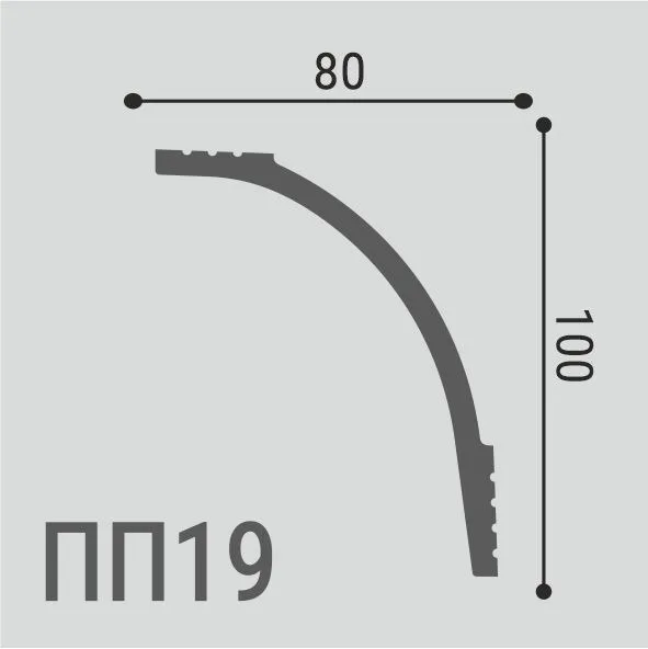 Карниз потолочный Де-Багет ПП 19 100/80