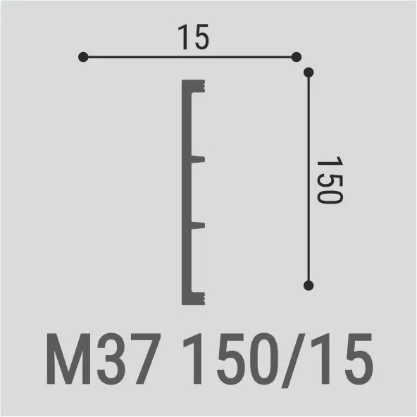 Молдинг Bello Deco М37 150/15