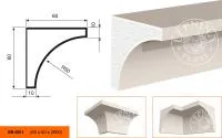 Фасадный карниз LEPNINAPLAST КВ-60/1