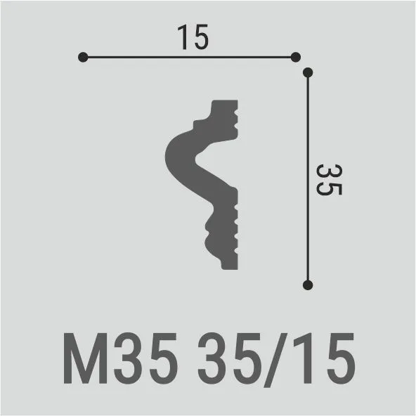Молдинг Bello Deco М35 35/15