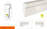 Фасадный молдинг LEPNINAPLAST МВ-175/2 LED