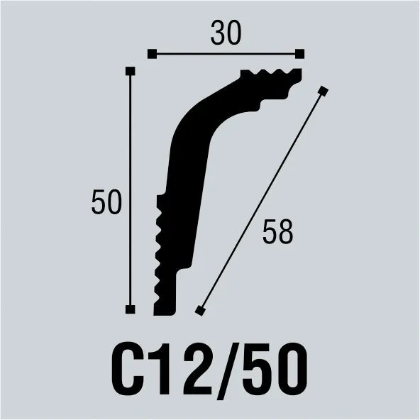 Угол внутренний Bello Deco С12/50