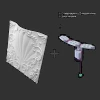 Гипсовая 3D панель Artpole VALENCIA LED WHITE 