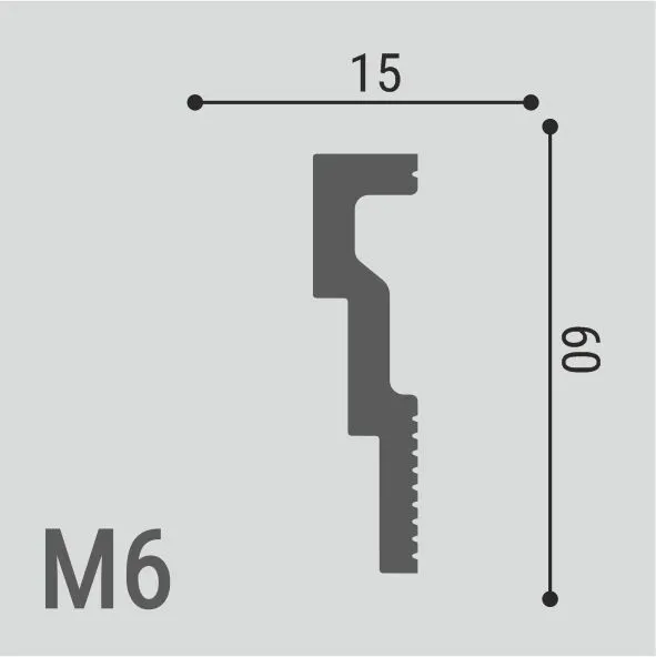 Молдинг Де-Багет М 6 60/15
