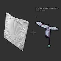 Гипсовая 3D панель Artpole VALENCIA LED WHITE 