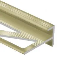 Профиль лестничный F-образный 10мм (шампань блестящая)