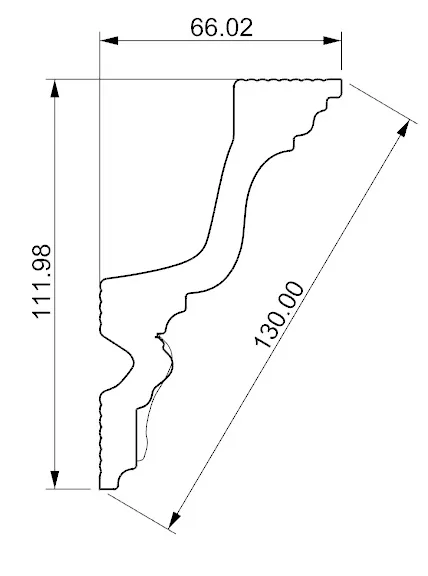 Карниз потолочный GLANZEPOL GP41