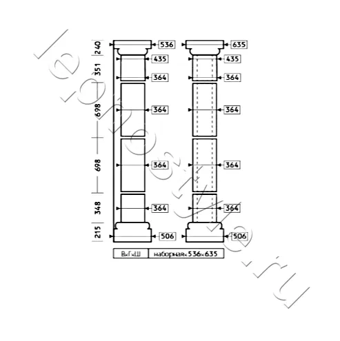 Колонна комплект Европласт 4.30.206