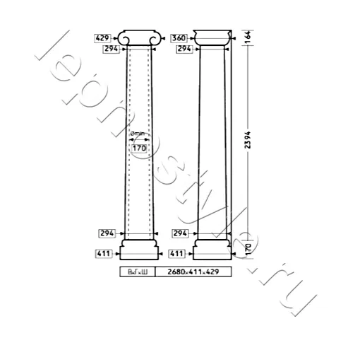 Колонна комплект Европласт 4.30.202