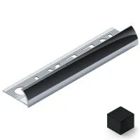 Профиль для плитки внешний P 10мм х 10мм (черный матовый)