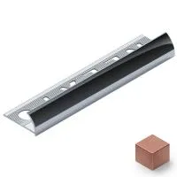 Профиль для плитки внешний 8мм (розовый матовый)