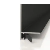 Микроплинтус Decaro ML15A  Анодированный Черный