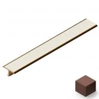 T-образный профиль полукруглый латунь 8мм NEEXY (антик медь светлая)