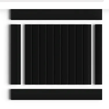 Декоративная панель HIWOOD LV124 BK