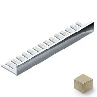 Профиль L-образный гибкий 8мм NEEXY (шампань матовая)