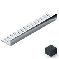 Профиль L-образный гибкий 8мм NEEXY (черный блестящий браш)