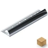 Профиль для плитки внешний 8мм (золото матовое)