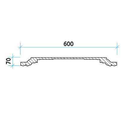 Кессон потолочный Европласт 1.57.003