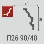 Карниз потолочный Де-Багет П 26 90/40