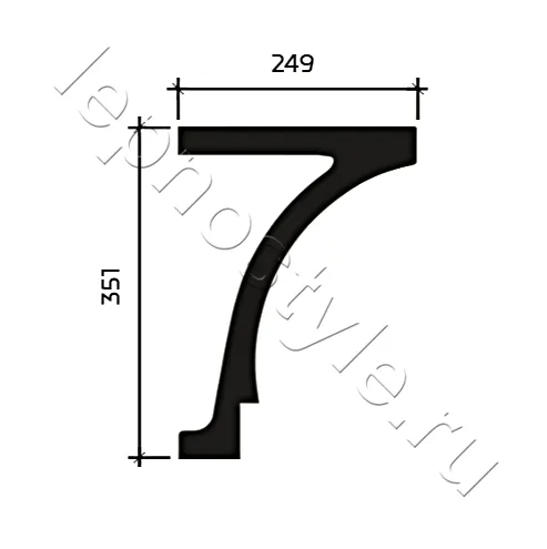 Фасадный карниз Европласт 4.91.002