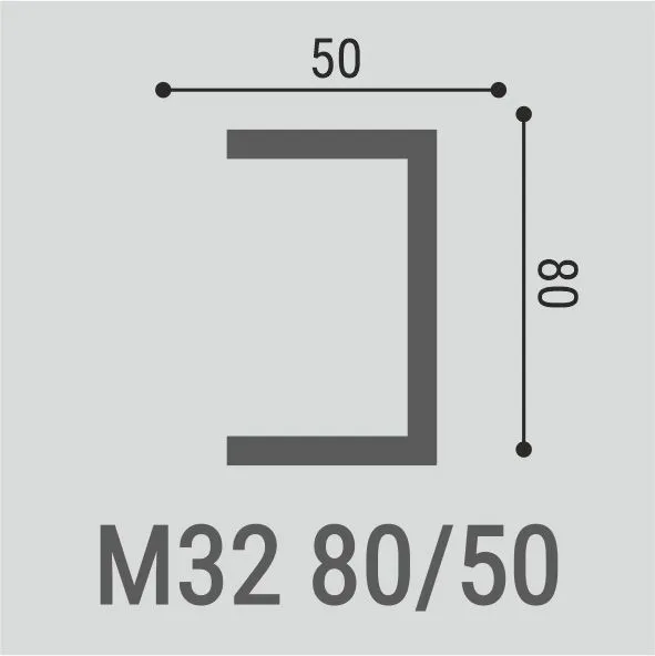 Молдинг Bello Deco М32 80/50