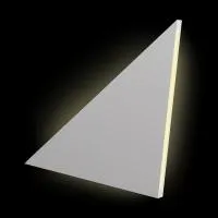 Треугольный световой элемент 2 PLATINUM (теплый свет, мат)