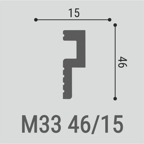 Молдинг Bello Deco М33 46/15