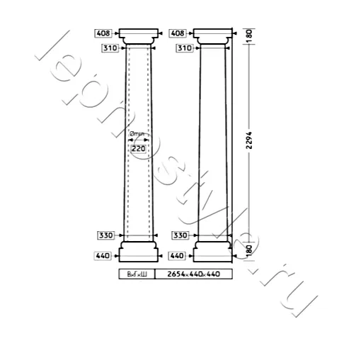 Колонна комплект Европласт 4.30.102