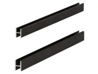 Теневая рейка LACONISTIQ DUAL, под панели и керамог. Черный муар