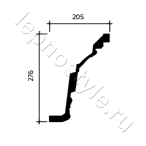 Карниз потолочный Европласт 1.50.504