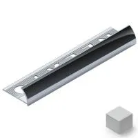 Профиль для плитки внешний 12мм (белый муар)