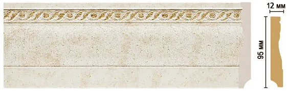 Плинтус напольный Decomaster 153-41