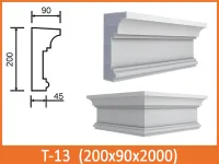 Фасадный карниз межэтажный Архитек T-13
