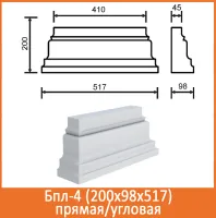 База пилястры Архитек Бпл-4/1