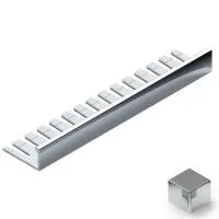 Профиль L-образный гибкий 8мм NEEXY (серебро блестящее)