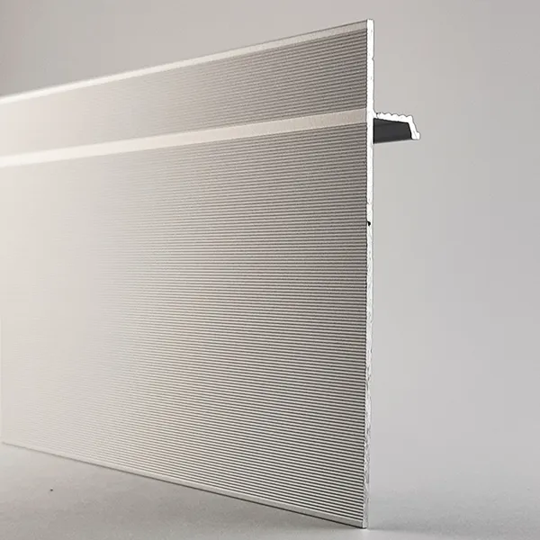 Скрытый плинтус ФЕСО 35-59-63 серебристый без покрытия