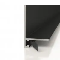 Микроплинтус Decaro ML15A  Анодированный Черный