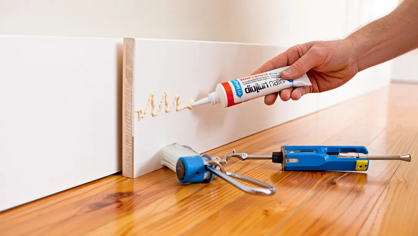Как приклеить плинтус МДФ на жидкие гвозди: подробная инструкция по монтажу Как приклеить плинтус МДФ на жидкие гвозди: подробная инструкция по монтажу