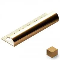 Профиль для плитки внешний 10 мм Neexy (латунь брашированная)