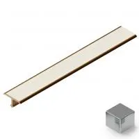 T-образный профиль полукруглый латунь 5мм NEEXY (латунь хромированная)