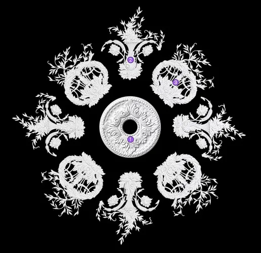 Розетка потолочная Artpole SR45 (наборная)